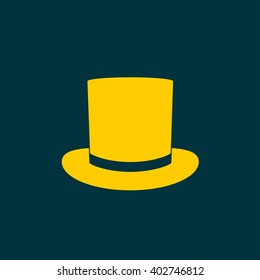 Top hat icon vector