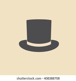 Top hat icon vector