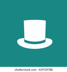Top hat icon vector