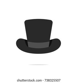 Top hat icon vector