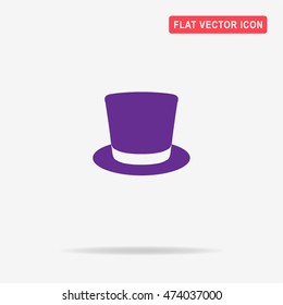 Top hat icon. Vector concept illustration for design.