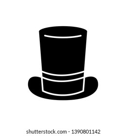 Top hat icon Vector illustration on white background