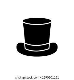 Top hat icon Vector illustration on white background