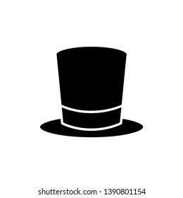 Top hat icon Vector illustration on white background