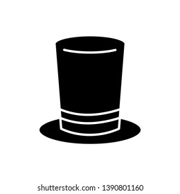 Top hat icon Vector illustration on white background