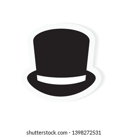 top hat icon- vector illustration