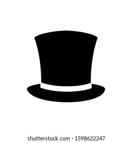 Top hat icon vector illustration.