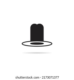 top hat icon vector illustration