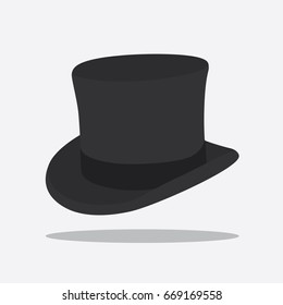 Top hat icon, vector illustration design. Hats collection.