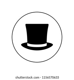 Top hat icon vector, logo