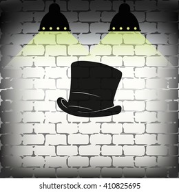 Top hat illustration.