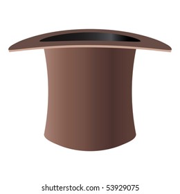 Top hat isolated on white - an illustration for your design project.