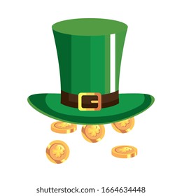 Leprechaun de sombrero superior con monedas aisladas Icono Icono Icono Icono Icono Icono Icono Icono Icono Icono Icono Icono Icono Icono Icono Icono Icono Icono Icono Ilustración Ilustración Icono