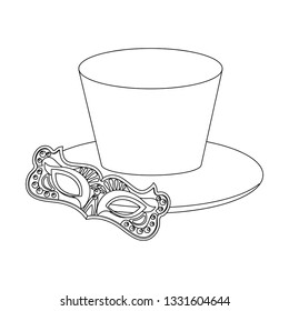 top hat with mask