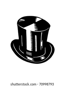 Top Hat - Retro Ad Art Illustration