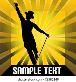 Top Hat and Tails Vector Background