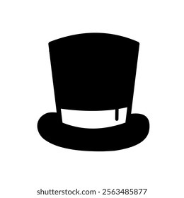 top hat - vector icon