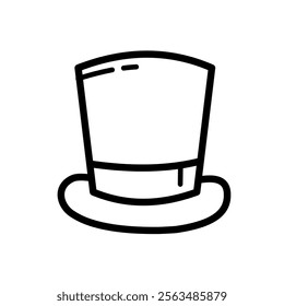 top hat - vector icon