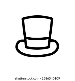 top hat - vector icon