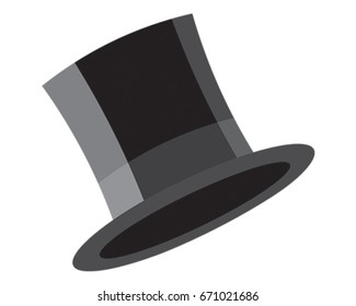 Top Hat Vector Illustration.