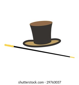 Top Hat and walking-stick