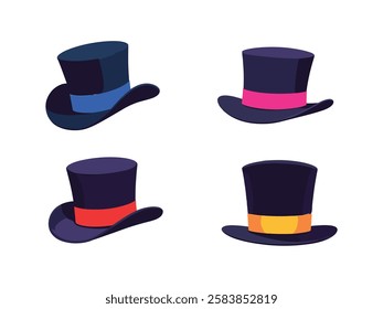 Top Hats Collection illustration design