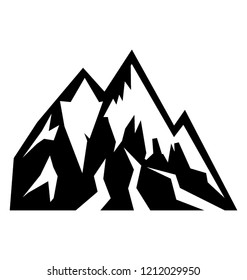 Top hill representing mountain peak 
