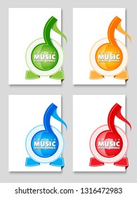 Top hit music, origami speech bubble. Origami dialogue banner for your message. Special offer. Discount tag, badge, emblem. Web stickers. Price tag template for catalog with space for text