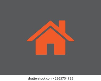 Oben Home und Haus Symbol Vektorgrafik.
