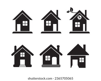 Top Home and house icon vector illustration.