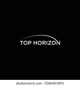 Top Horizon N sign logo vector illustration.