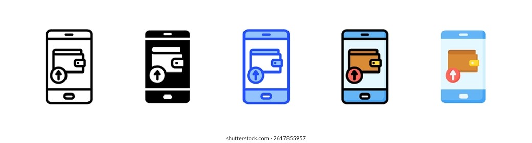 Top Up Icon Collection With Multiple Styles