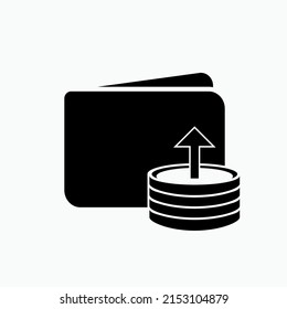 Top Up Icon. Deposit, Symbol of Add Balance - Vector.