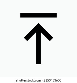 Icono de arriba. Depósito, Símbolo de Añadir equilibrio en el estilo de arte de línea - Vector.