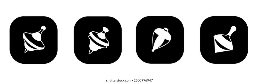 Top icon in flat. Top icon design. Stock vector.
