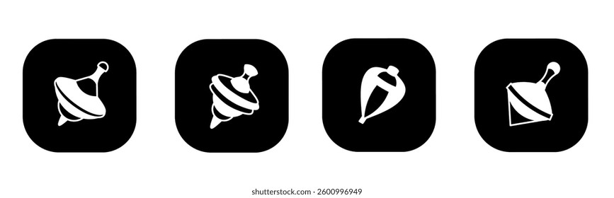 Top icon in flat. Top icon design. Stock vector.
