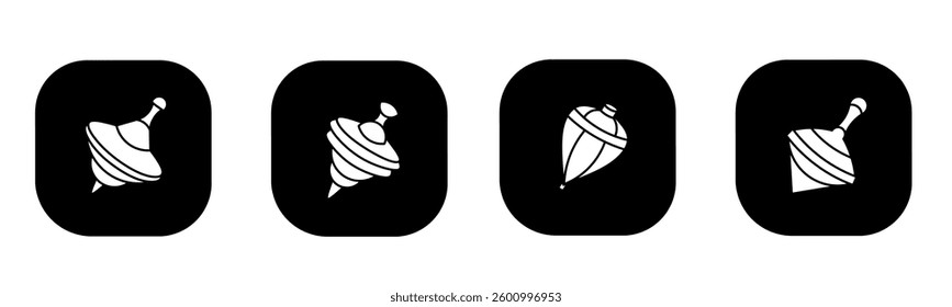 Top icon in flat. Top icon design. Stock vector.