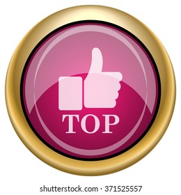 Top icon. Internet button on white background. EPS10 vector.