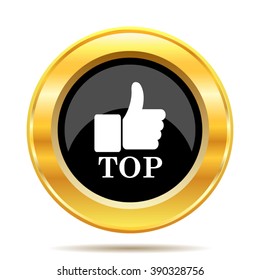 Top icon. Internet button on white background. EPS10 vector.