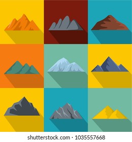 Top icons set. flat set of 9 top vector icons for web isolated on white background