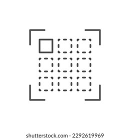 Top left alignment line icon