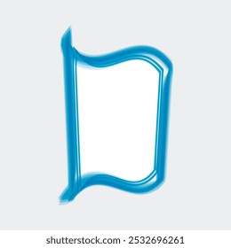 The top left corner of the frame has a slight angular cut, adding an interesting detail to its shape. 