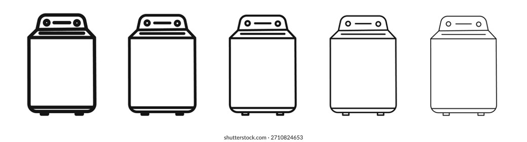 Design de ícone do lavador de carga superior, logotipo, aplicativo, UI. Ilustração vetorial, EPS
