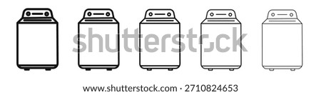 Top load washer icon design, logo, app, UI. Vector illustration, EPS