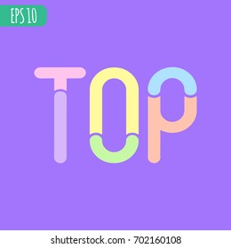 Top Logo. Candy Style