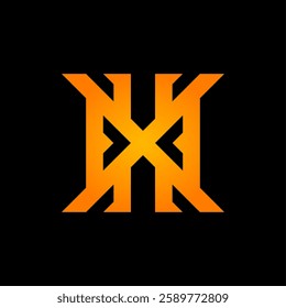 top logo letter double X, vector design logo