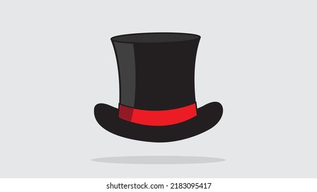 Top long hat vector illustration