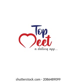 Top Meet Dating App Logo Design