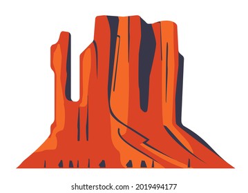 Top mountain desert canyon peaks vector logo silhouette illustration. Outdoor isolated sun landscape icon element. Nature travel, climbing, camping, tourism, hiking hills poster design badge.