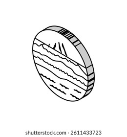 top mountain landscape isometric icon vector. top mountain landscape sign. isolated symbol illustration